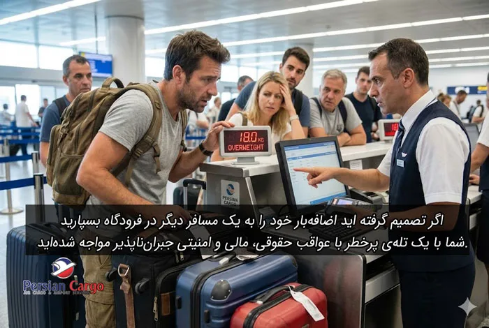 تفاوت فریت بار یا سپردن بار به مسافر دیگر